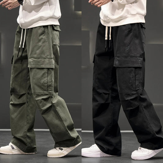 Autumn New Wide Leg Pocket Cargo Pants (Pack of 2)