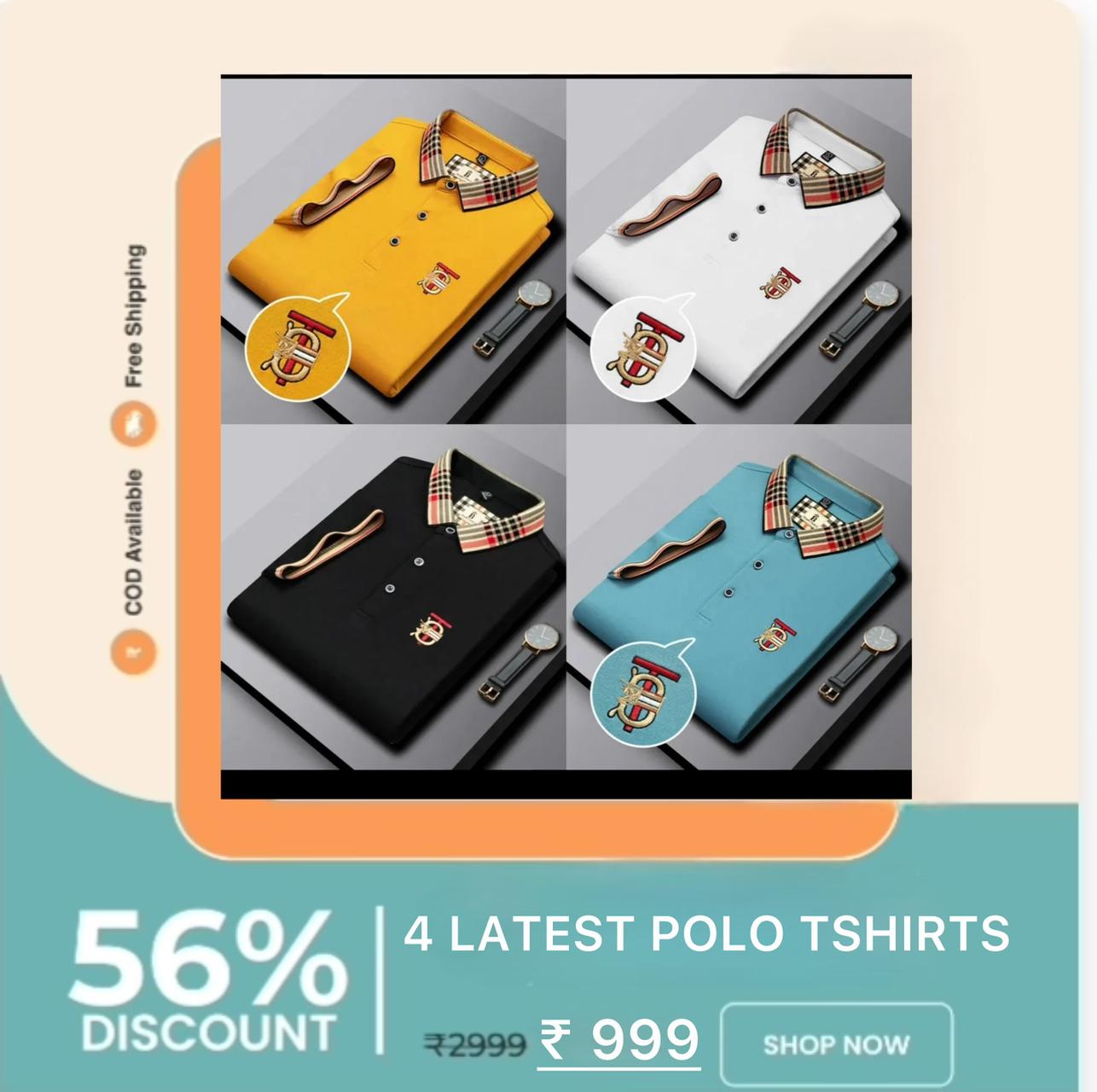 4 LATEST POLO TSHIRTS