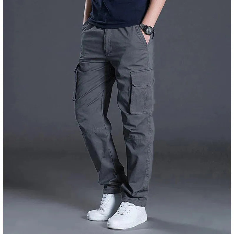 MEN SUMMER CARGO TROUSER PANTS (PACK - 2)