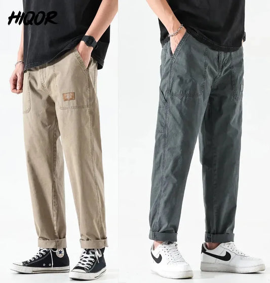 NEW MEN CASUAL STRAIGHT CARGO PANTS (BUY 1 GET 1 OFFER)