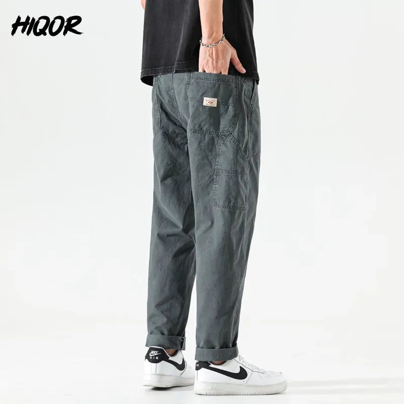 NEW MEN CASUAL STRAIGHT CARGO PANTS (BUY 1 GET 1 OFFER)