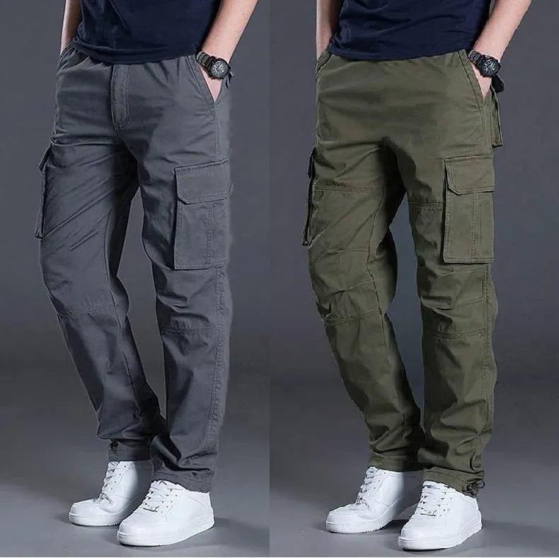 MEN SUMMER CARGO TROUSER PANTS (PACK - 2)