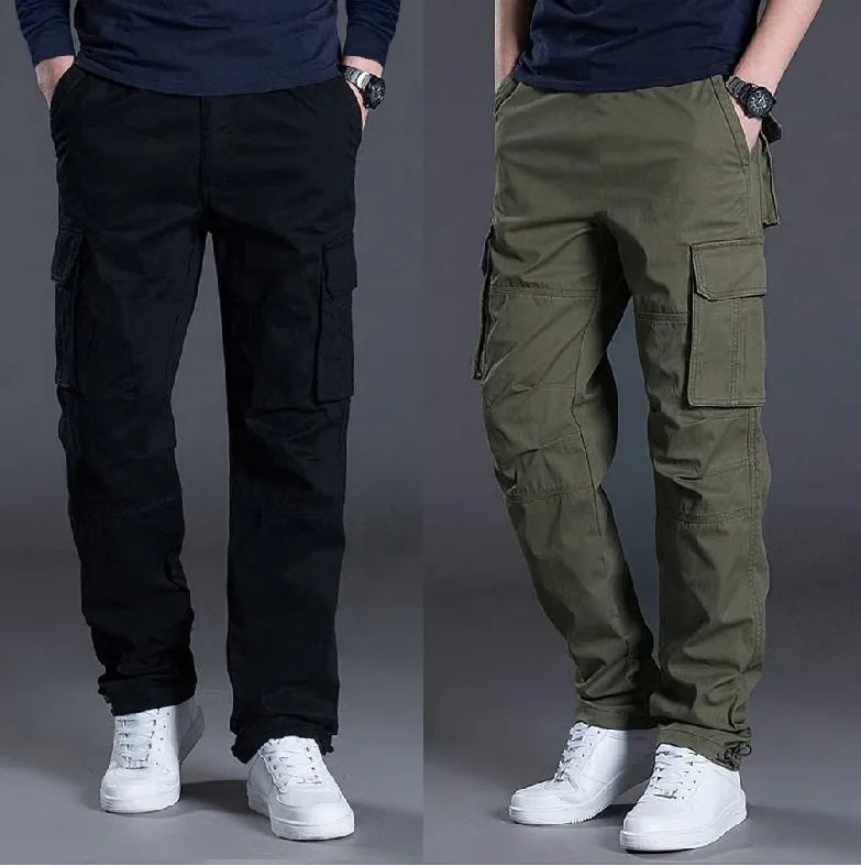 MEN SUMMER TROUSER CARGO PANTS (PACK - 2)